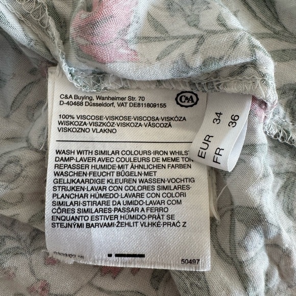 C&A Yessica Women’s Floral Dress Size 2 Small - Picture 6 of 12